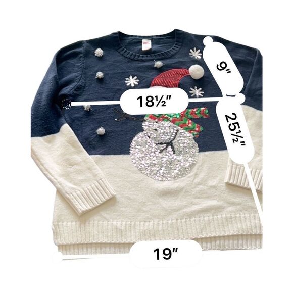 Holiday Time Ugly Christmas pullover sweater size M - Picture 3 of 4
